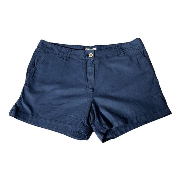 Tailor Vintage Pants - Tailor Vintage Women’s Blue Chino Casual Shorts Size 14
